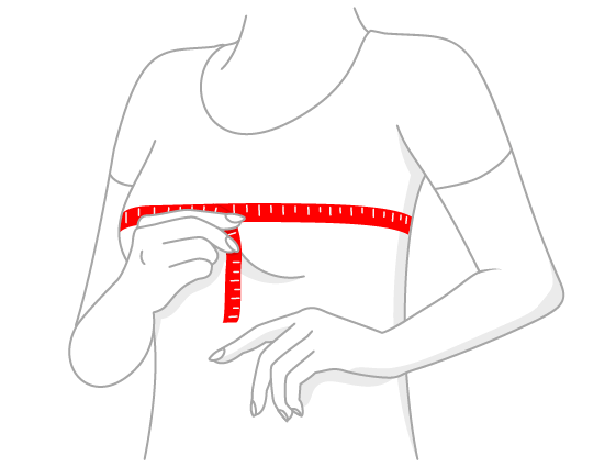 Як визначити розмір бюстгальтера використовуючи таблицю