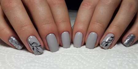 Сірий манікюр: ідеї красивого поєднання тонів