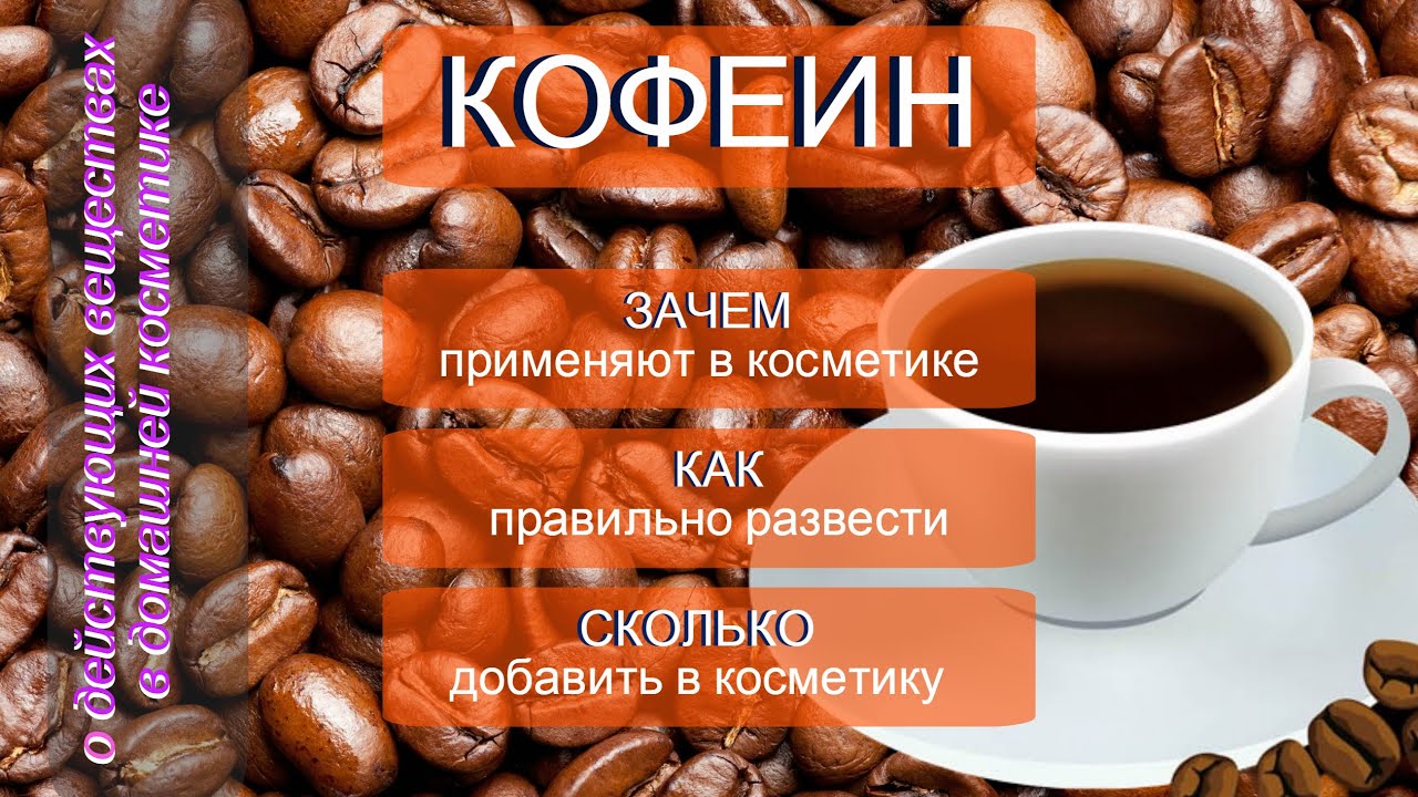 Застосування Caffeine в косметиці для обличчя, волосся та тіла