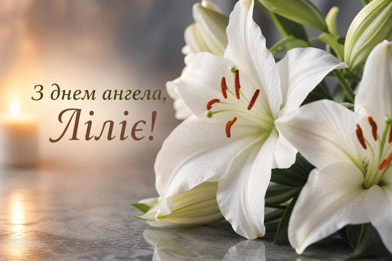 Красиві привітання з днем ангела Лілії у прозі, українською мовою. Короткі побажання з днем ангела Лілії (для СМС) Красиві привітання з днем ангела Лілії у прозі, українською мовою. Короткі побажання з днем ангела Лілії (для СМС) фото