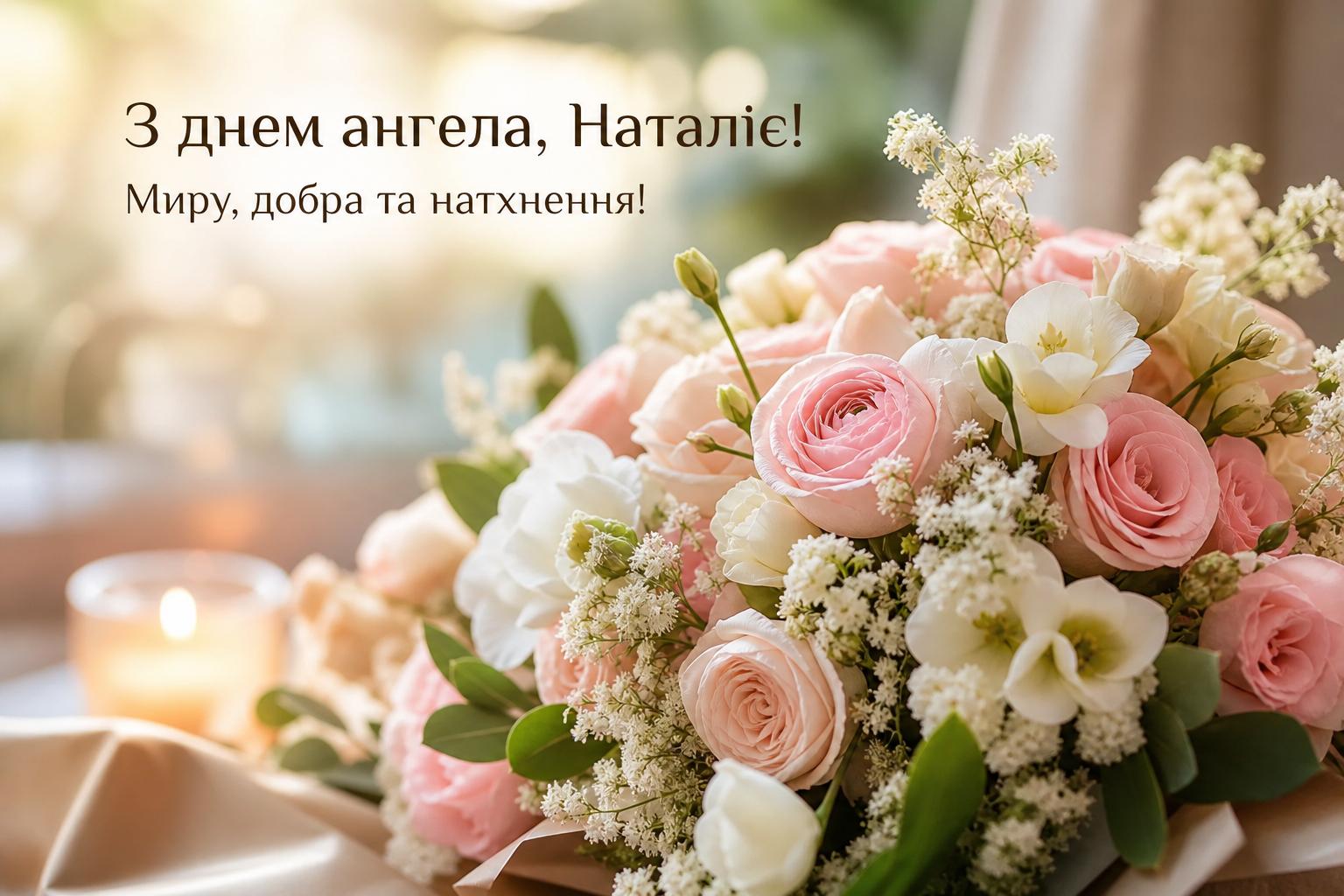 Красиві привітання з днем ангела Наталії своїми словами, у прозі