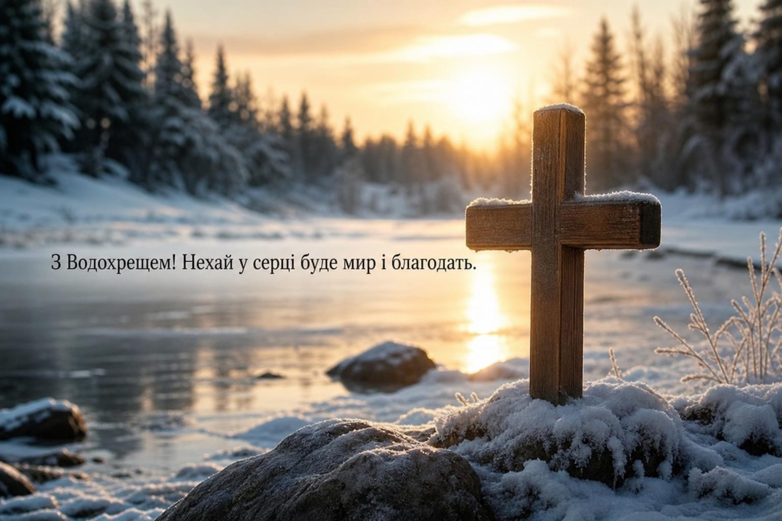 СМС привітання з Водохрещем у прозі, до сліз