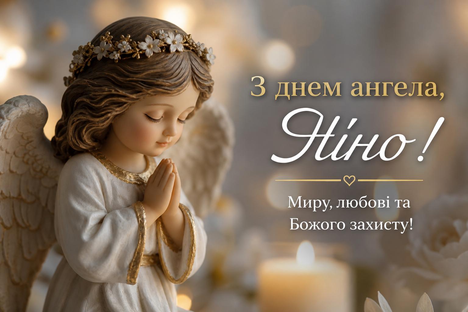 Привітання з днем ангела Ніни своїми словами, до сліз. Короткі побажання з днем ангела Ніни (для СМС) Привітання з днем ангела Ніни своїми словами, до сліз. Короткі побажання з днем ангела Ніни (для СМС) фото