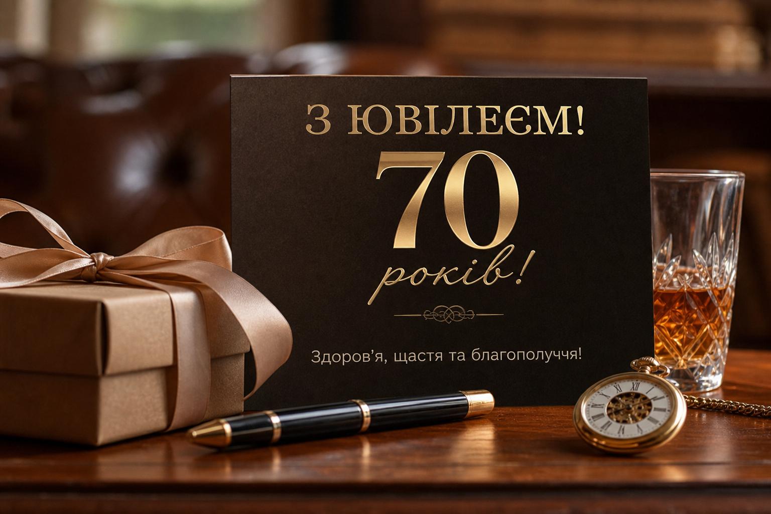 СМС привітання на Ювілей 70 років чоловіку українською. Короткі побажання для СМС СМС привітання на Ювілей 70 років чоловіку українською. Короткі побажання для СМС фото
