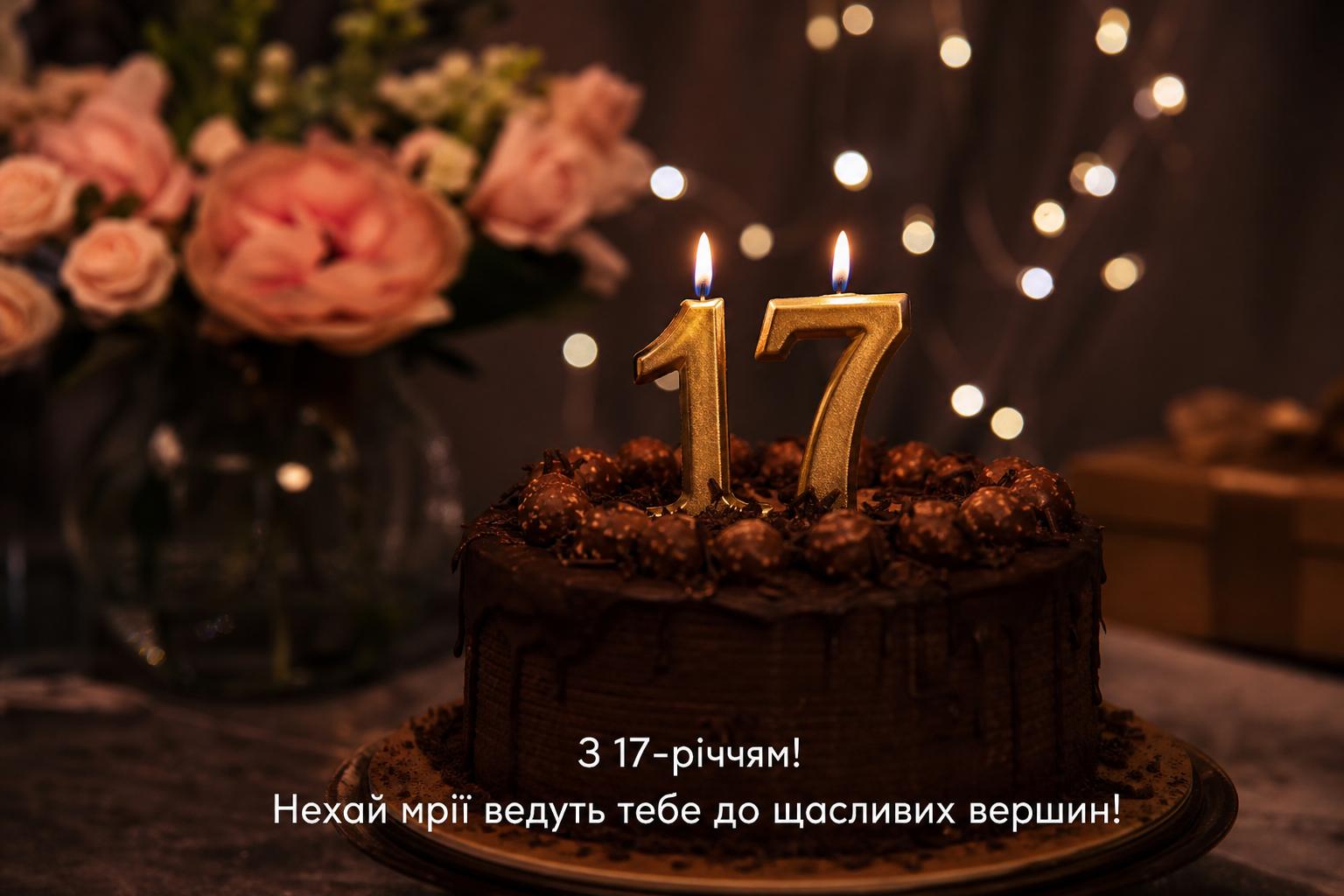 Оригінальні привітання з днем народження на 17 років своїми словами, до сліз