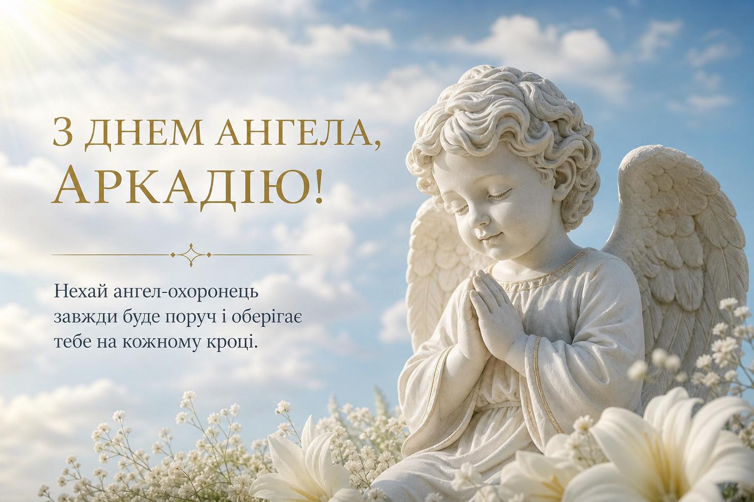 Привітання з днем ангела Аркадія у прозі, українською мовою. Привітання у віршах з днем ангела Аркадія Привітання з днем ангела Аркадія у прозі, українською мовою. Привітання у віршах з днем ангела Аркадія фото