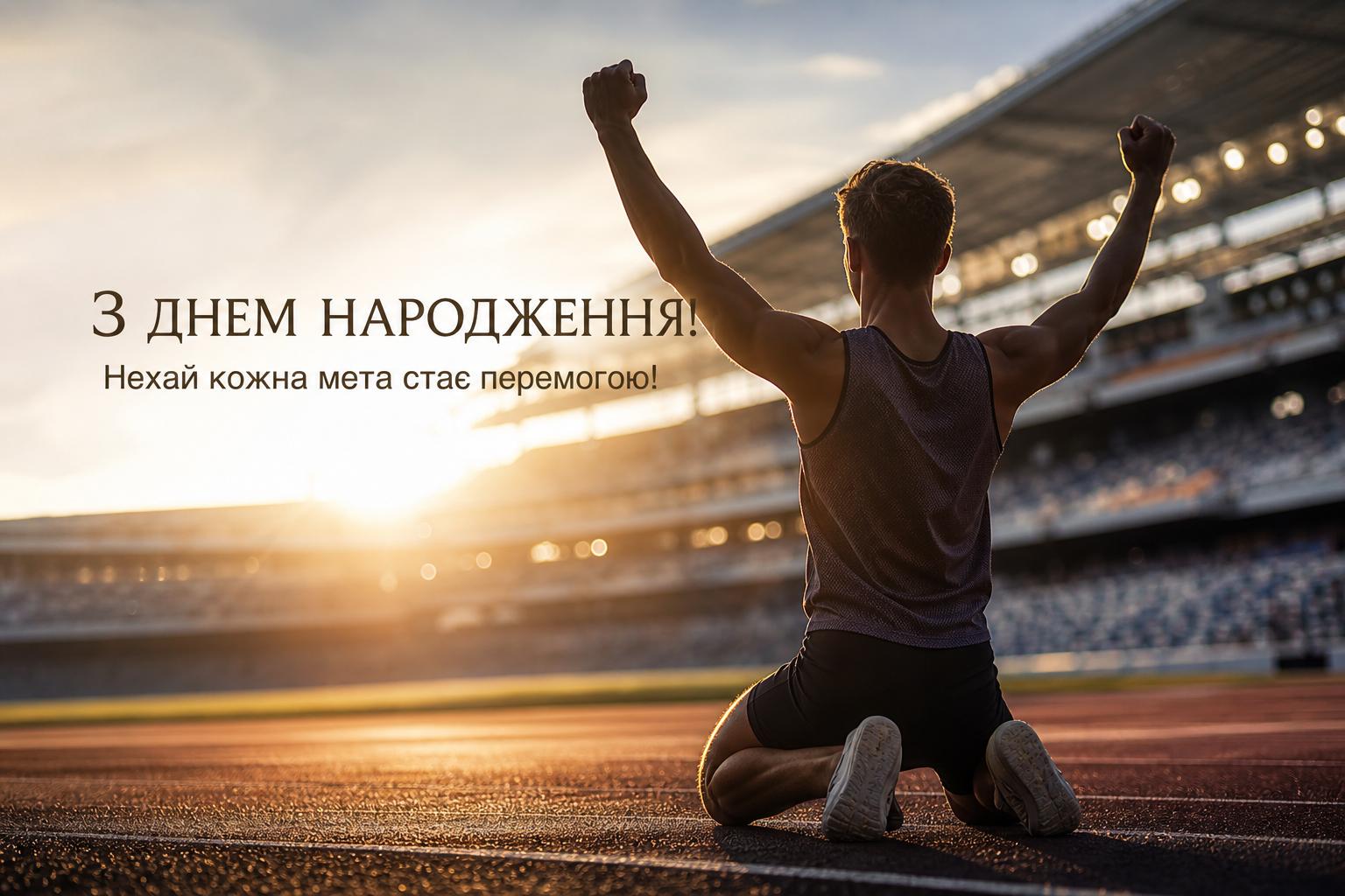 СМС привітання з днем народження спортсмену до сліз