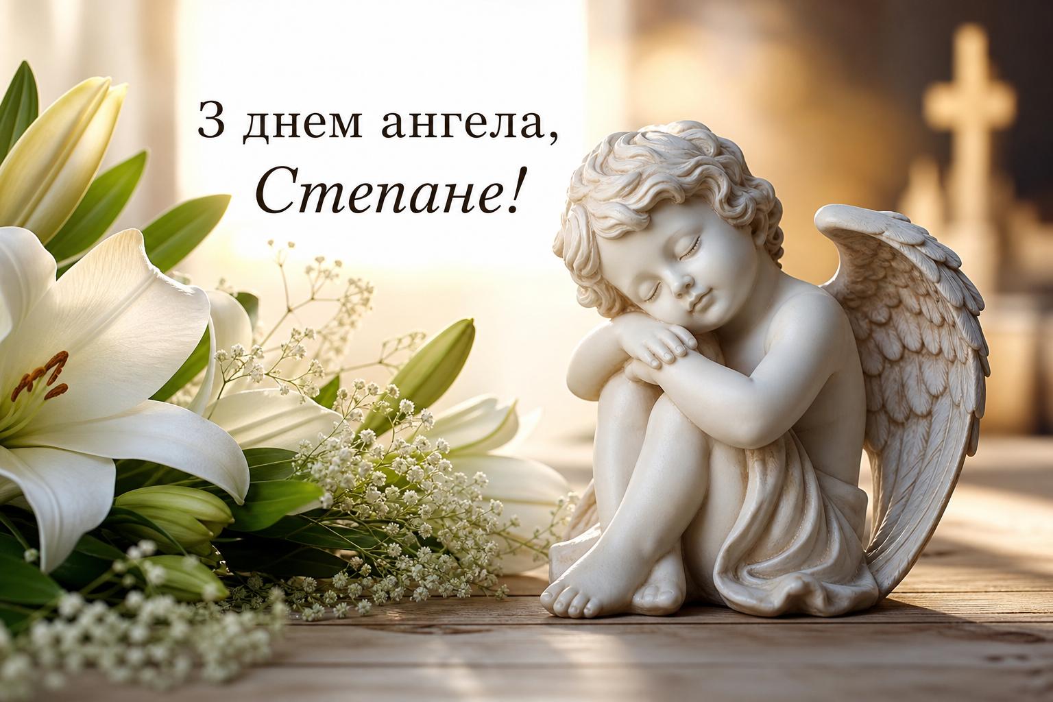 Красиві привітання з днем ангела Степана українською