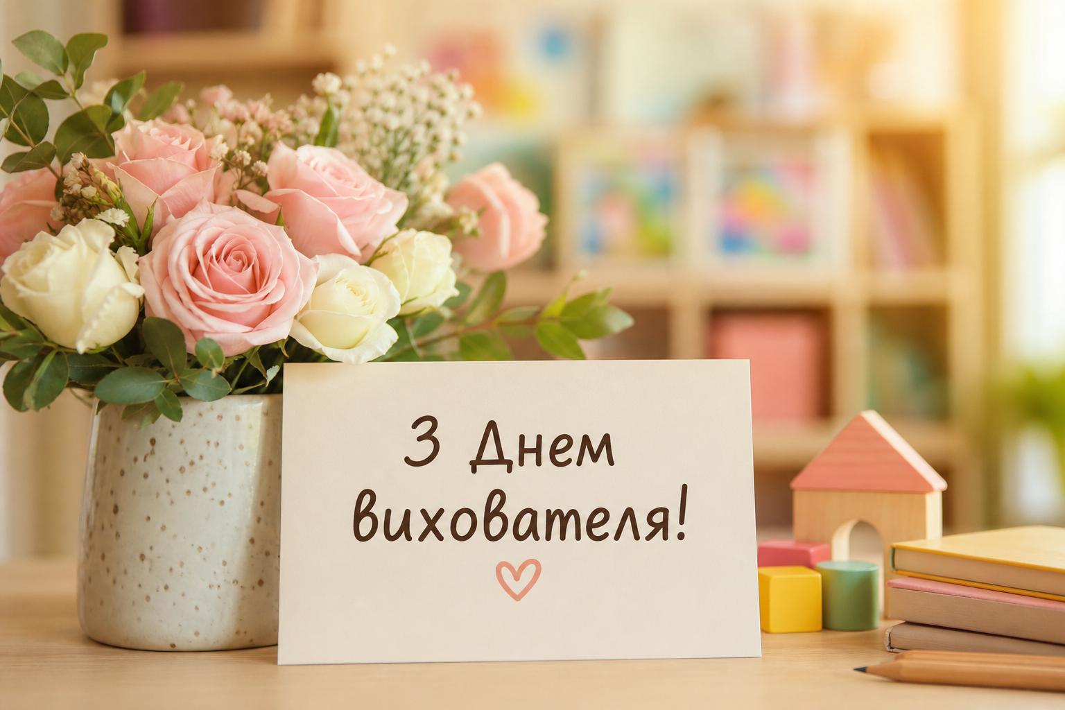 СМС привітання з Днем вихователя простими словами