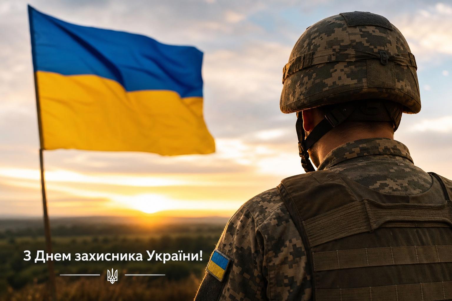 Привітання з Днем захисника України українською мовою