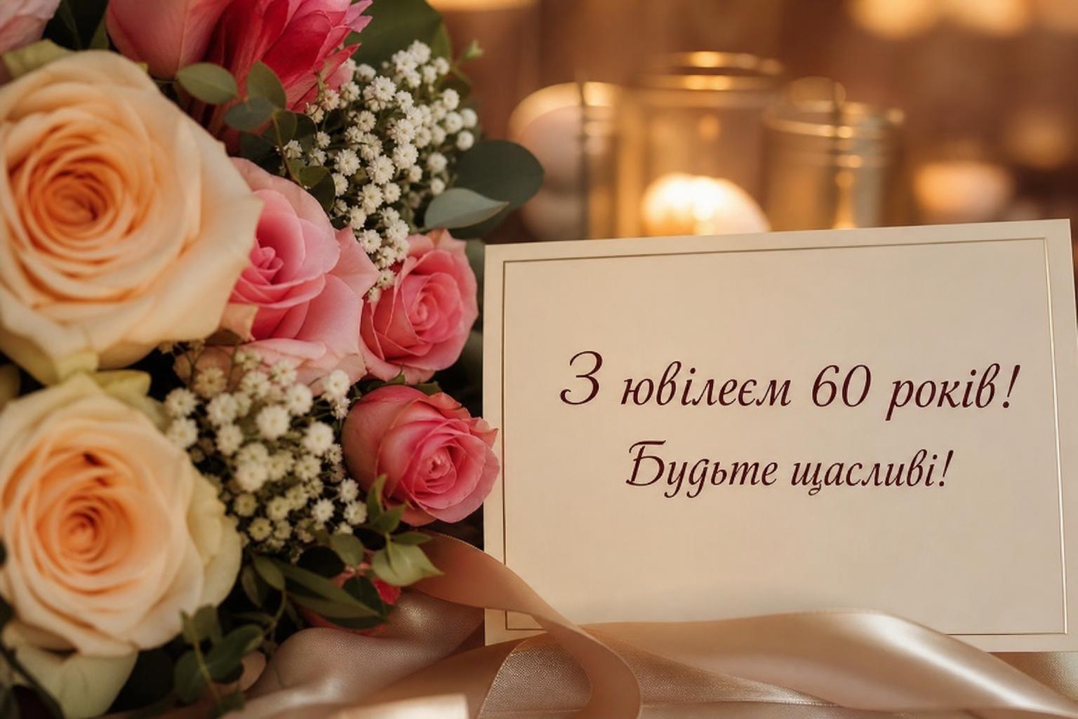 Привітання на Ювілей 60 років жінці у прозі, до сліз