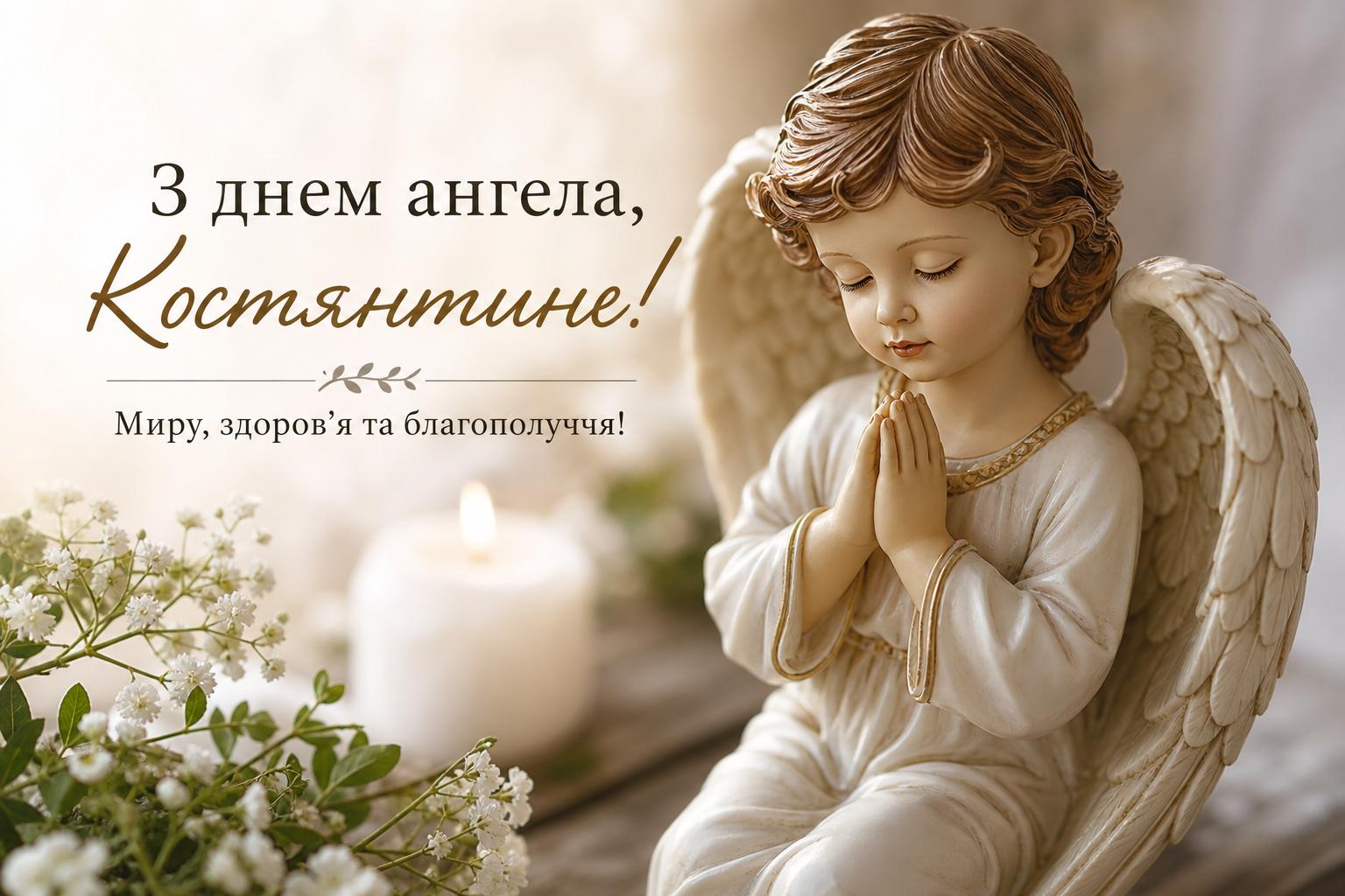 Кращі привітання з днем ангела Костянтина у прозі, українською мовою