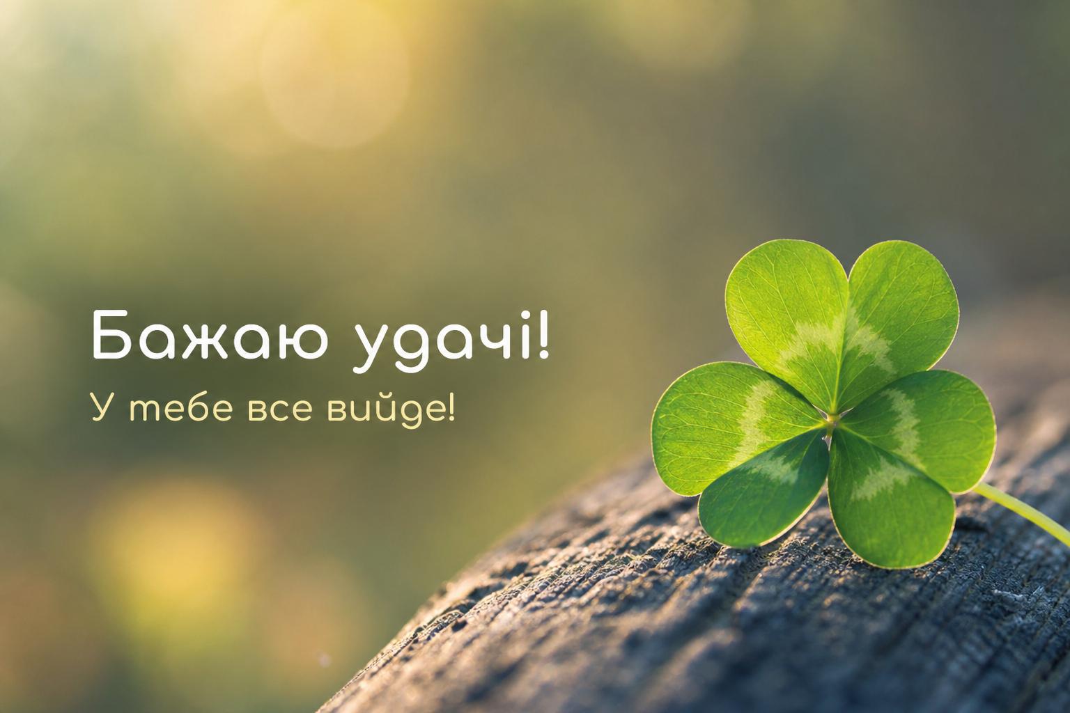 Найкращі побажання удачі українською мовою. Короткі побажання удачі для СМС Найкращі побажання удачі українською мовою. Короткі побажання удачі для СМС фото