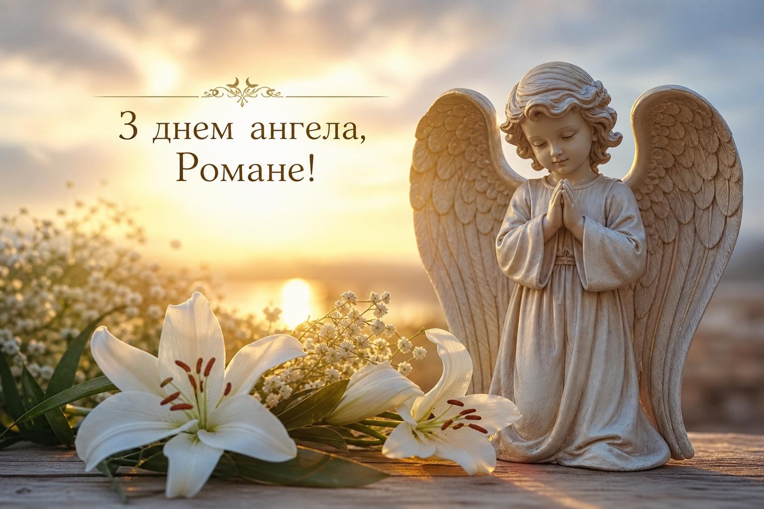 Привітання з днем ангела Романа у прозі, українською мовою