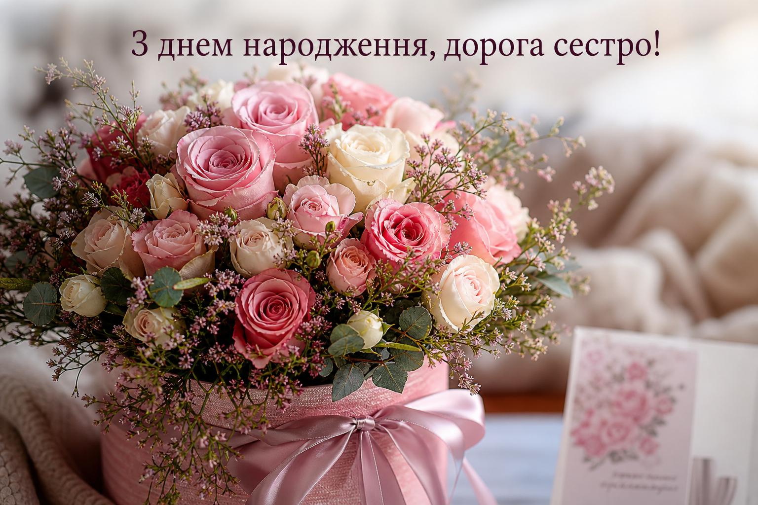 Гарні привітання з днем народження сестрі у прозі, до сліз