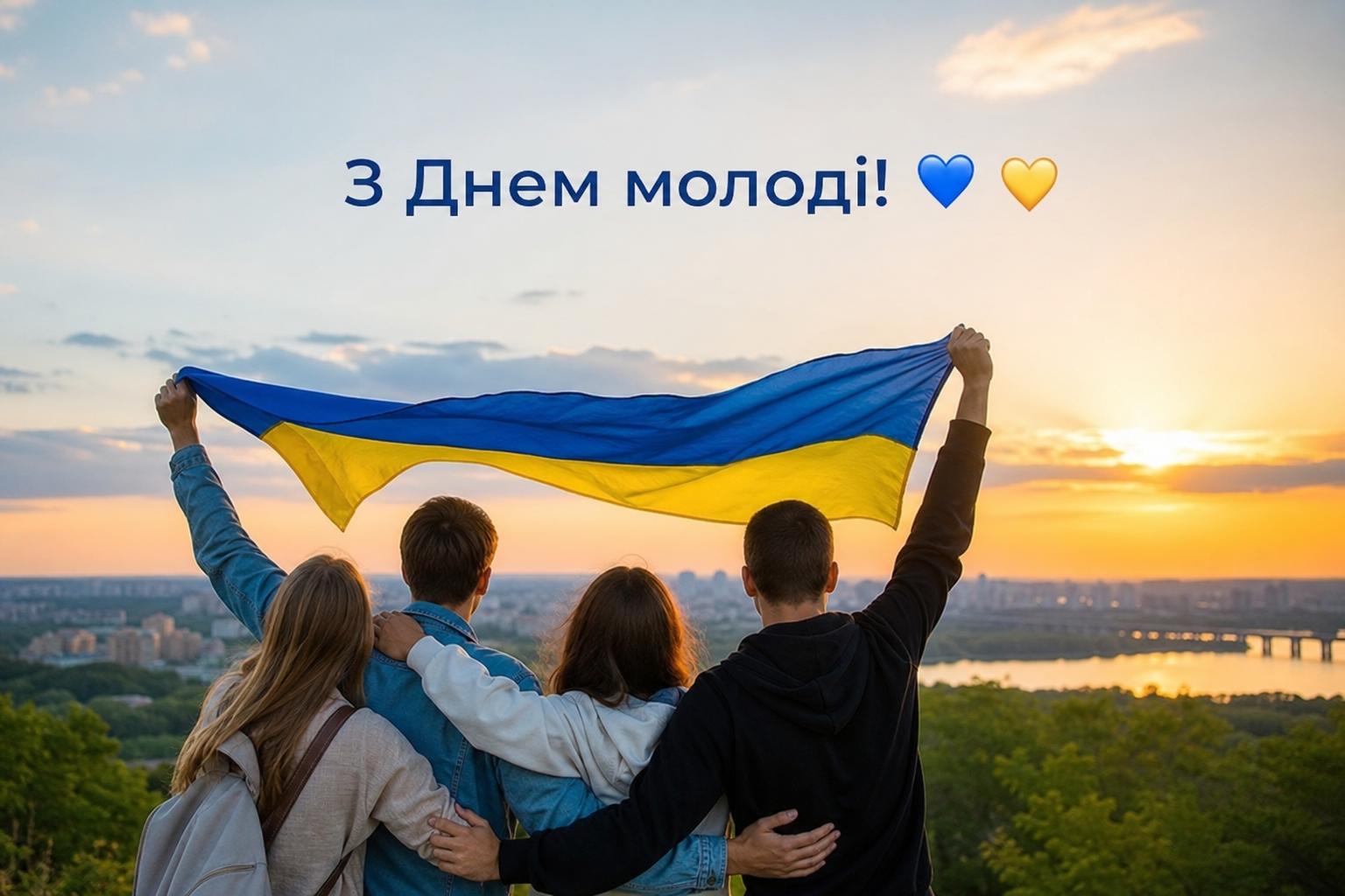 СМС привітання з Днем молоді українською мовою