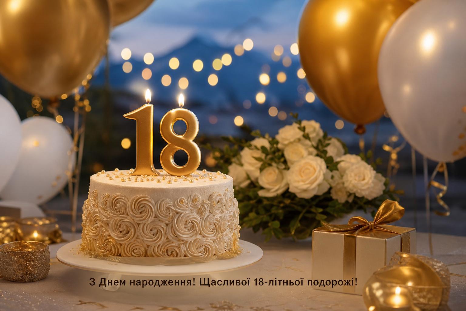 Найкращі привітання з днем народження на 18 років