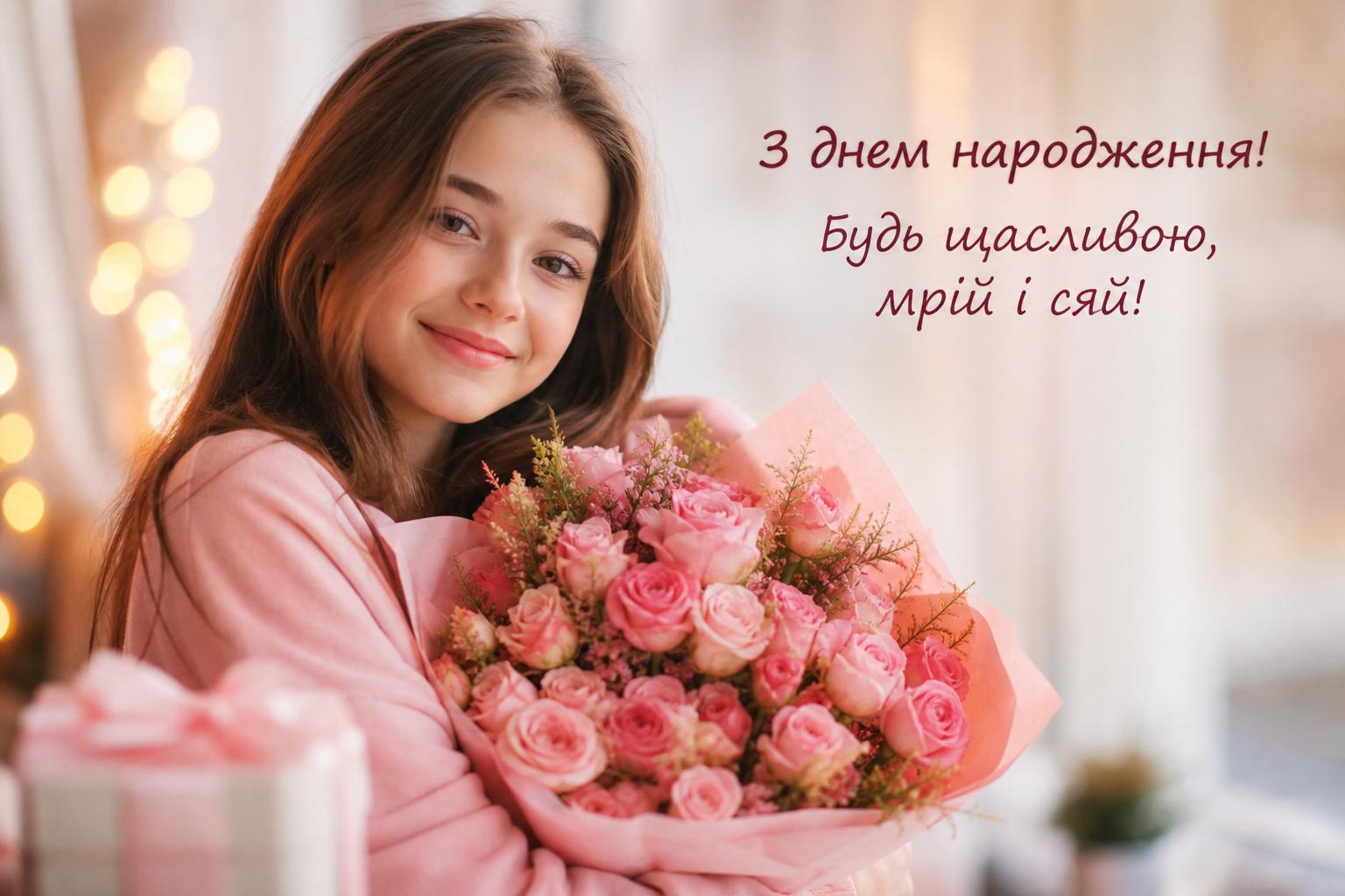 Щирі привітання з днем народження дівчинці підлітку у прозі, українською мовою. Короткі побажання з днем народження дівчинці-підлітку для СМС Щирі привітання з днем народження дівчинці підлітку у прозі, українською мовою. Короткі побажання з днем народження дівчинці-підлітку для СМС фото
