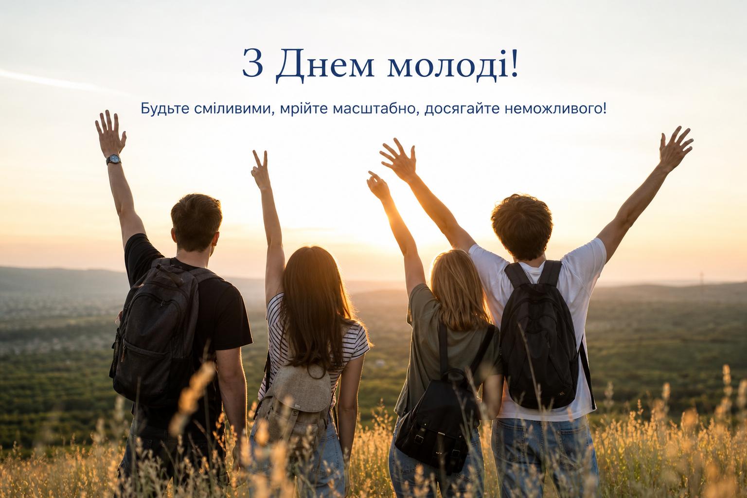 Красиві привітання з Днем молоді у прозі, українською мовою