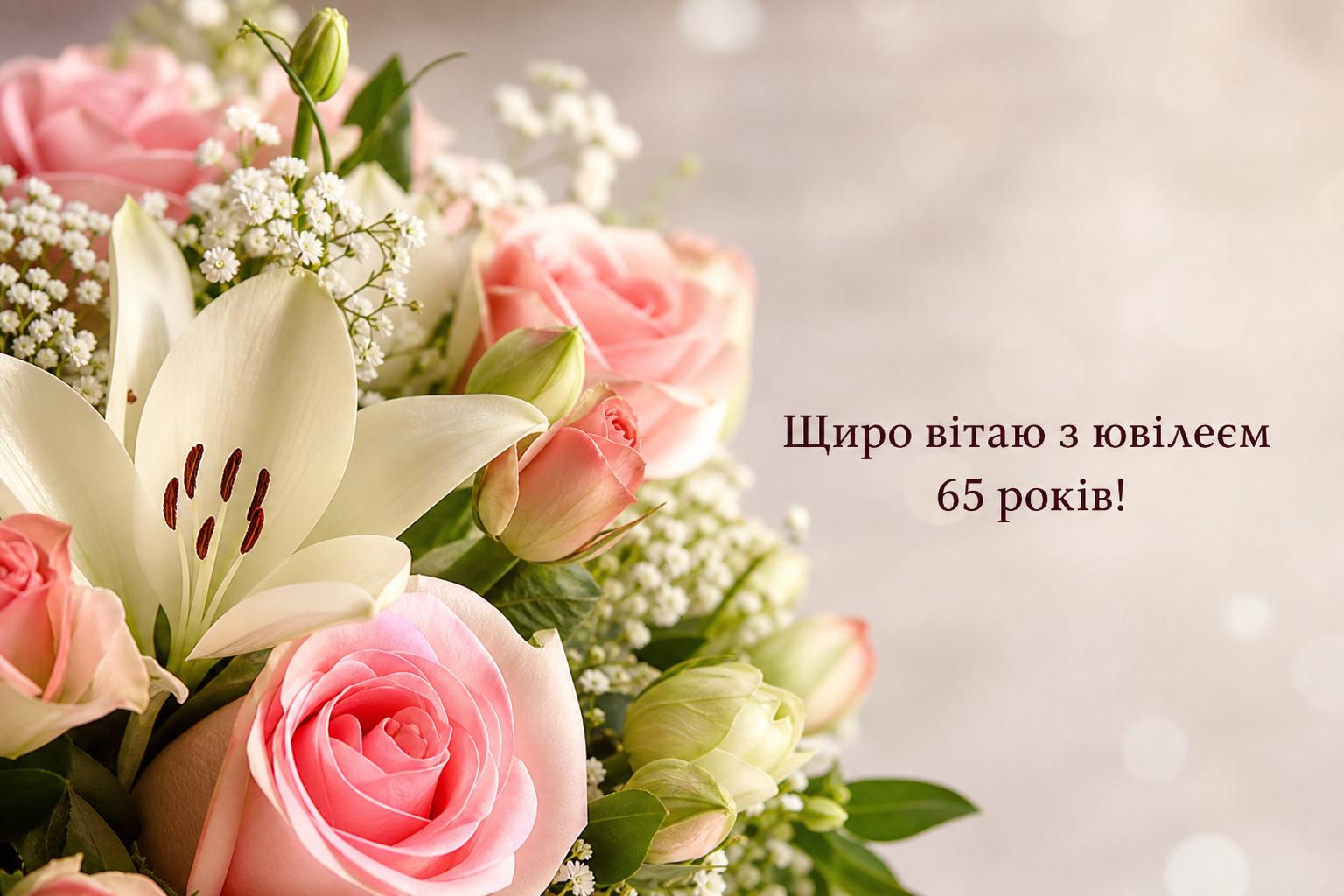 СМС привітання на Ювілей 65 років жінці у прозі. Привітання у прозі з 65-річчям для жінки СМС привітання на Ювілей 65 років жінці у прозі. Привітання у прозі з 65-річчям для жінки фото