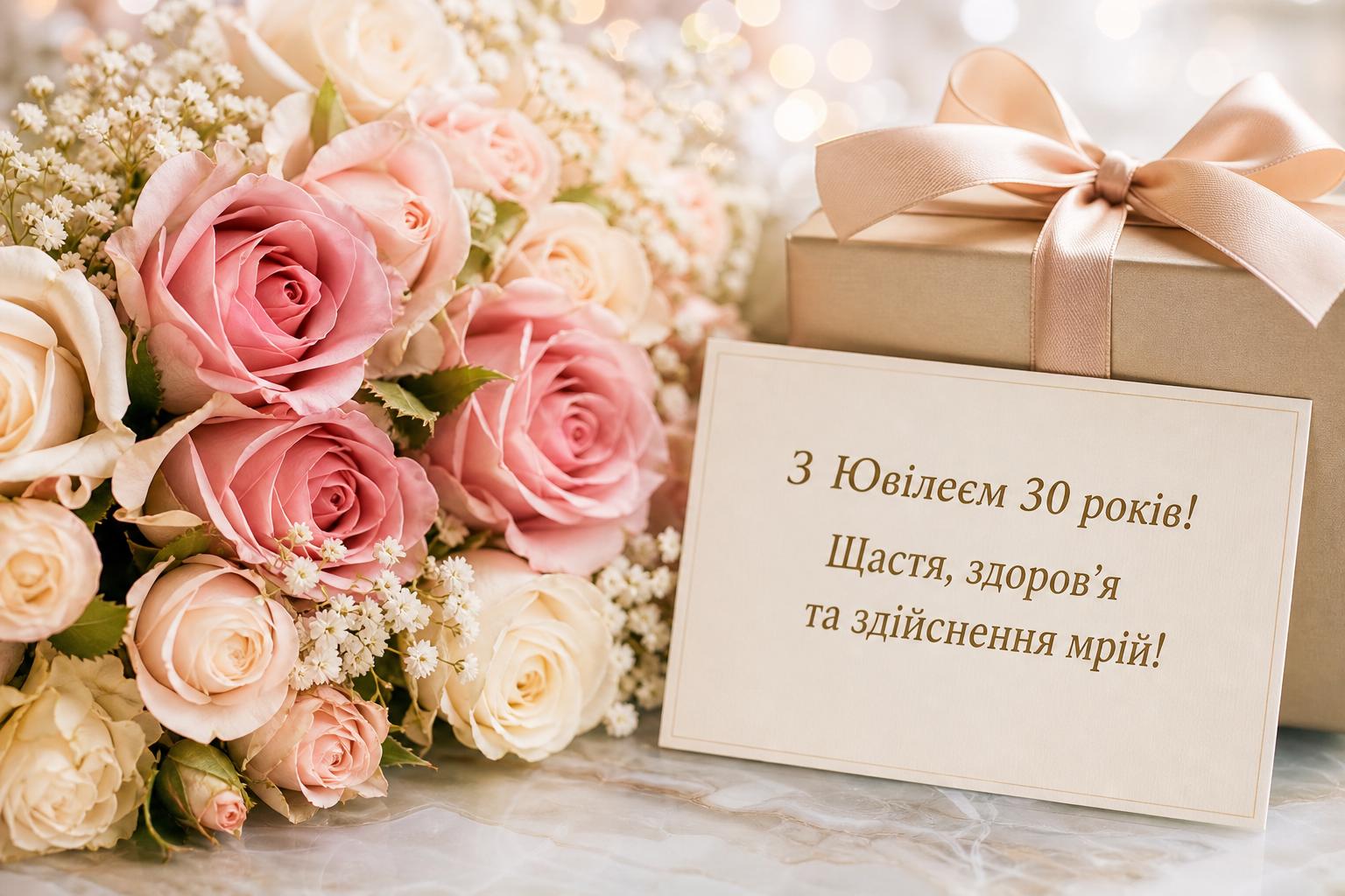 Щирі привітання на Ювілей 30 років у прозі, до сліз. Привітання з 30-річчям у віршах Щирі привітання на Ювілей 30 років у прозі, до сліз. Привітання з 30-річчям у віршах фото