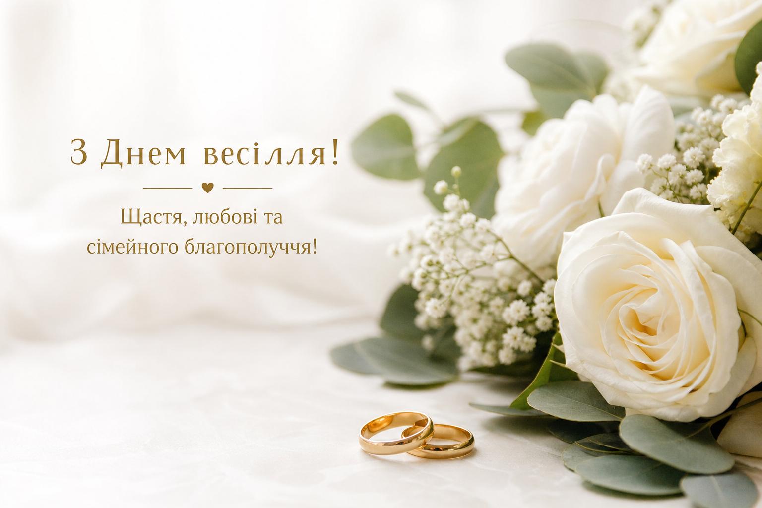 Привітання з днем весілля українською мовою. Привітання з днем весілля у віршах Привітання з днем весілля українською мовою. Привітання з днем весілля у віршах фото