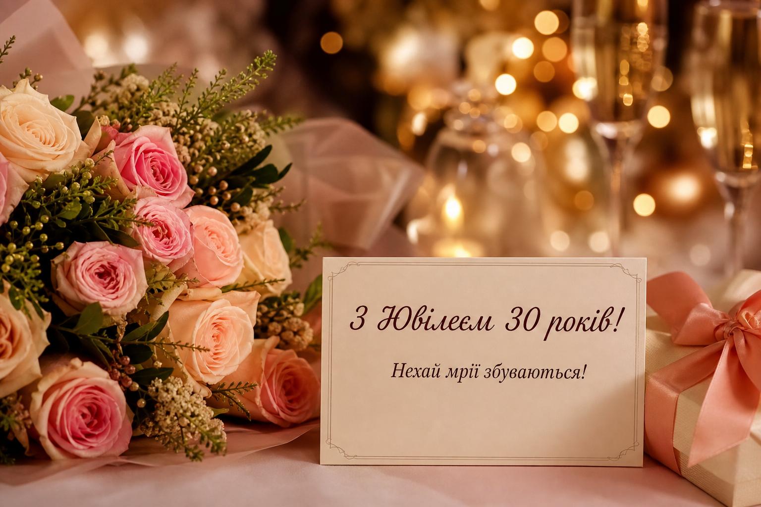 Щирі привітання на Ювілей 30 років у прозі, до сліз. Привітання з 30-річчям у прозі Щирі привітання на Ювілей 30 років у прозі, до сліз. Привітання з 30-річчям у прозі фото
