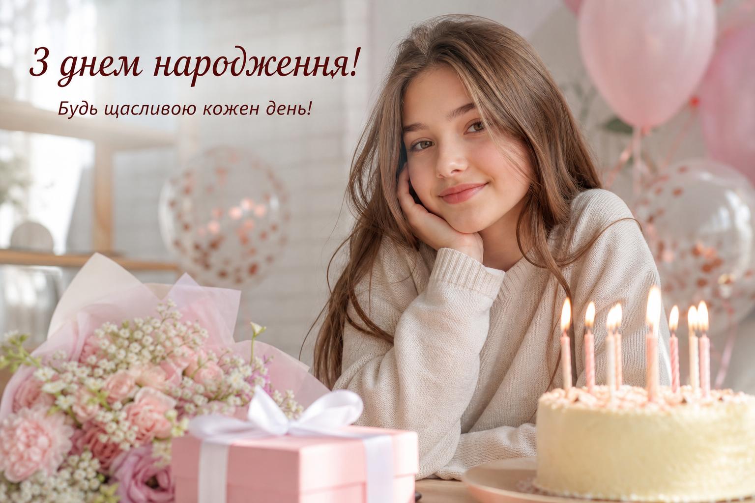 Щирі привітання з днем народження дівчинці підлітку у прозі, українською мовою. Привітання з днем народження дівчинці-підлітку у віршах Щирі привітання з днем народження дівчинці підлітку у прозі, українською мовою. Привітання з днем народження дівчинці-підлітку у віршах фото
