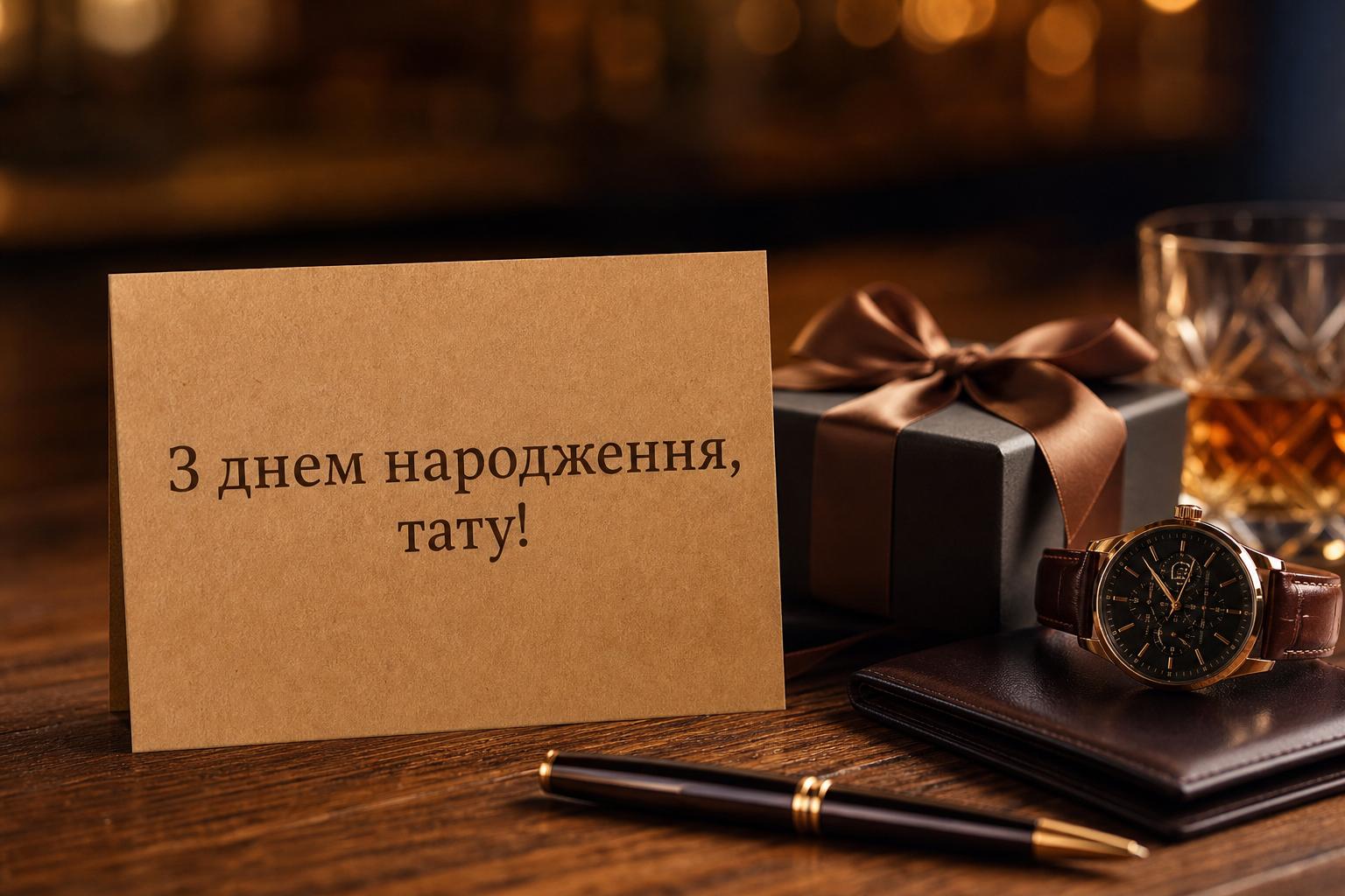 Щирі привітання з днем народження татові