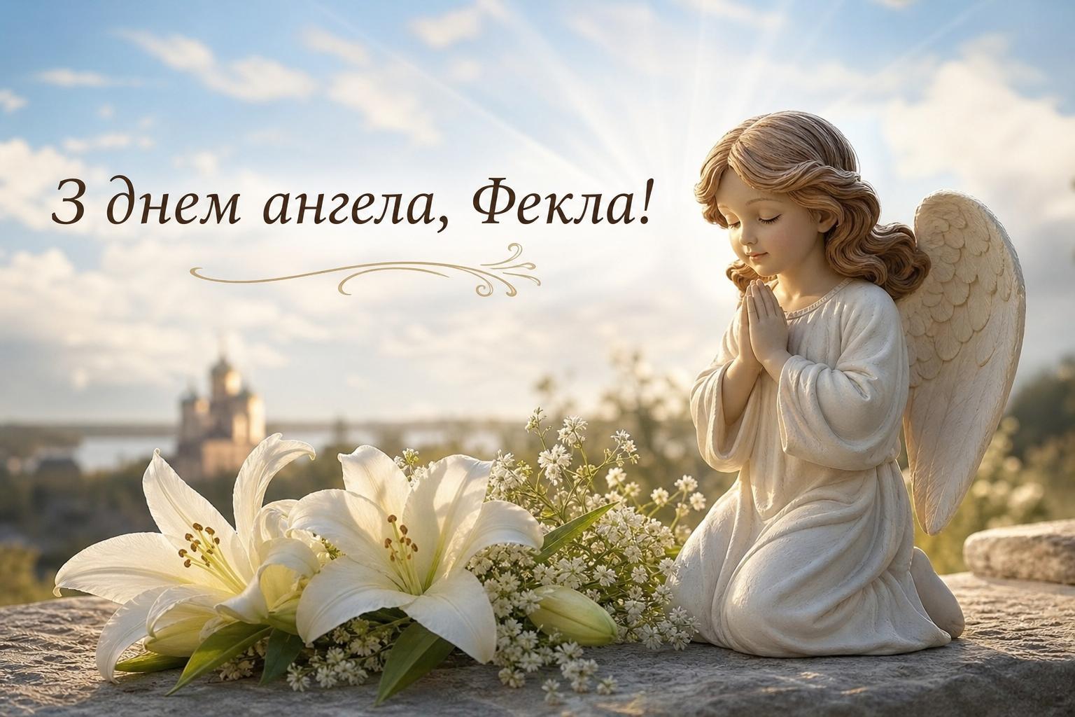 Привітання з днем ангела Фекла у прозі, українською мовою. Привітання у віршах з днем ангела Фекли Привітання з днем ангела Фекла у прозі, українською мовою. Привітання у віршах з днем ангела Фекли фото