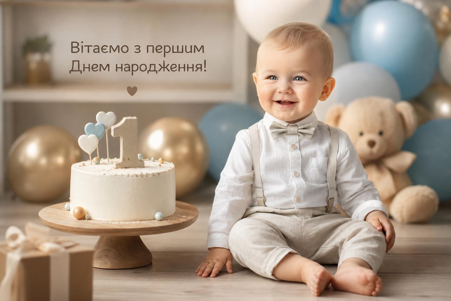 Оригінальні привітання з 1 рочком хлопчику, дівчинці своїми словами, у прозі. Привітання у віршах (опціонально) з 1 рочком хлопчику, дівчинці Оригінальні привітання з 1 рочком хлопчику, дівчинці своїми словами, у прозі. Привітання у віршах (опціонально) з 1 рочком хлопчику, дівчинці фото