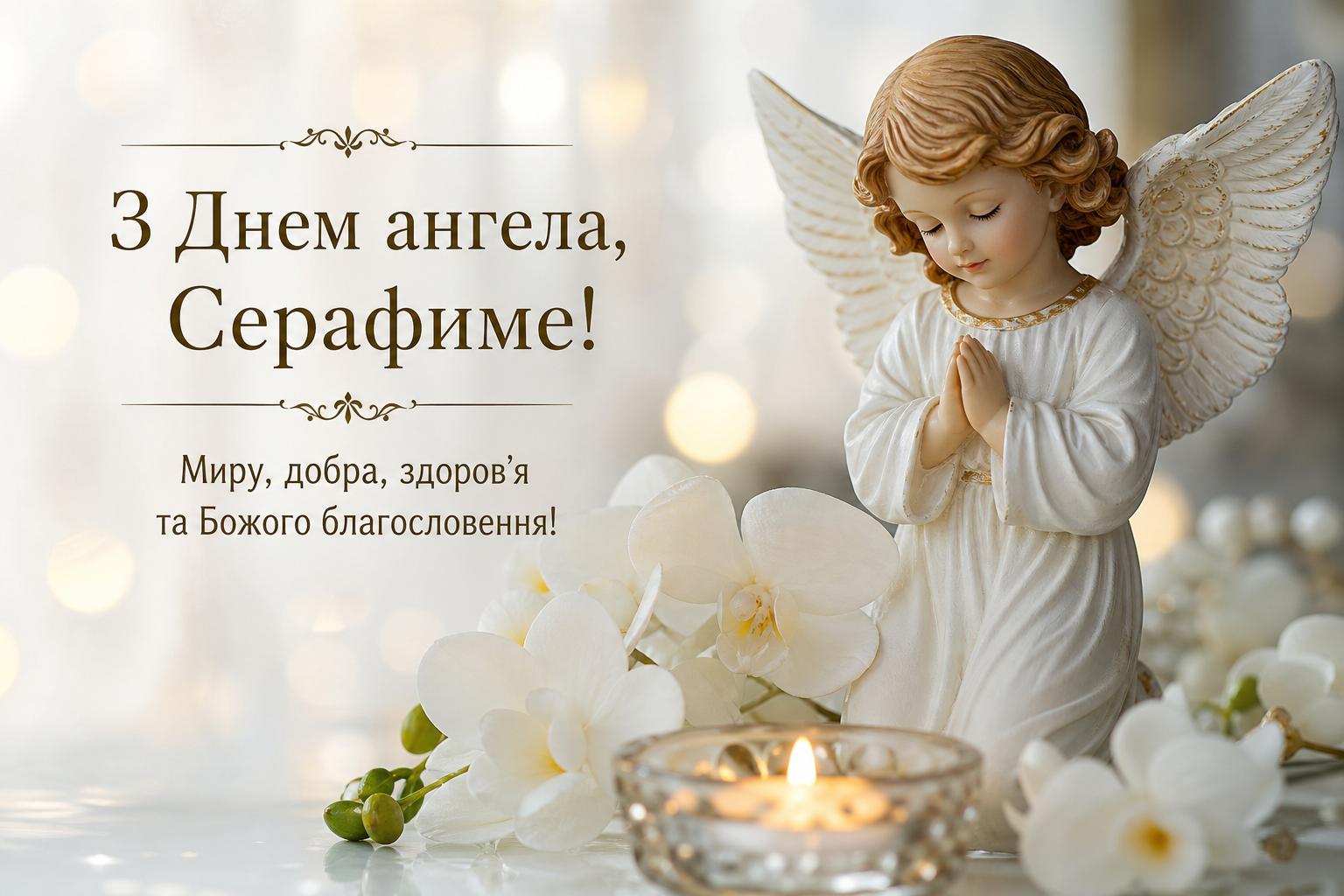 Красиві привітання з днем ангела Серафима у прозі, українською мовою. Привітання з днем ангела Серафима у прозі Красиві привітання з днем ангела Серафима у прозі, українською мовою. Привітання з днем ангела Серафима у прозі фото