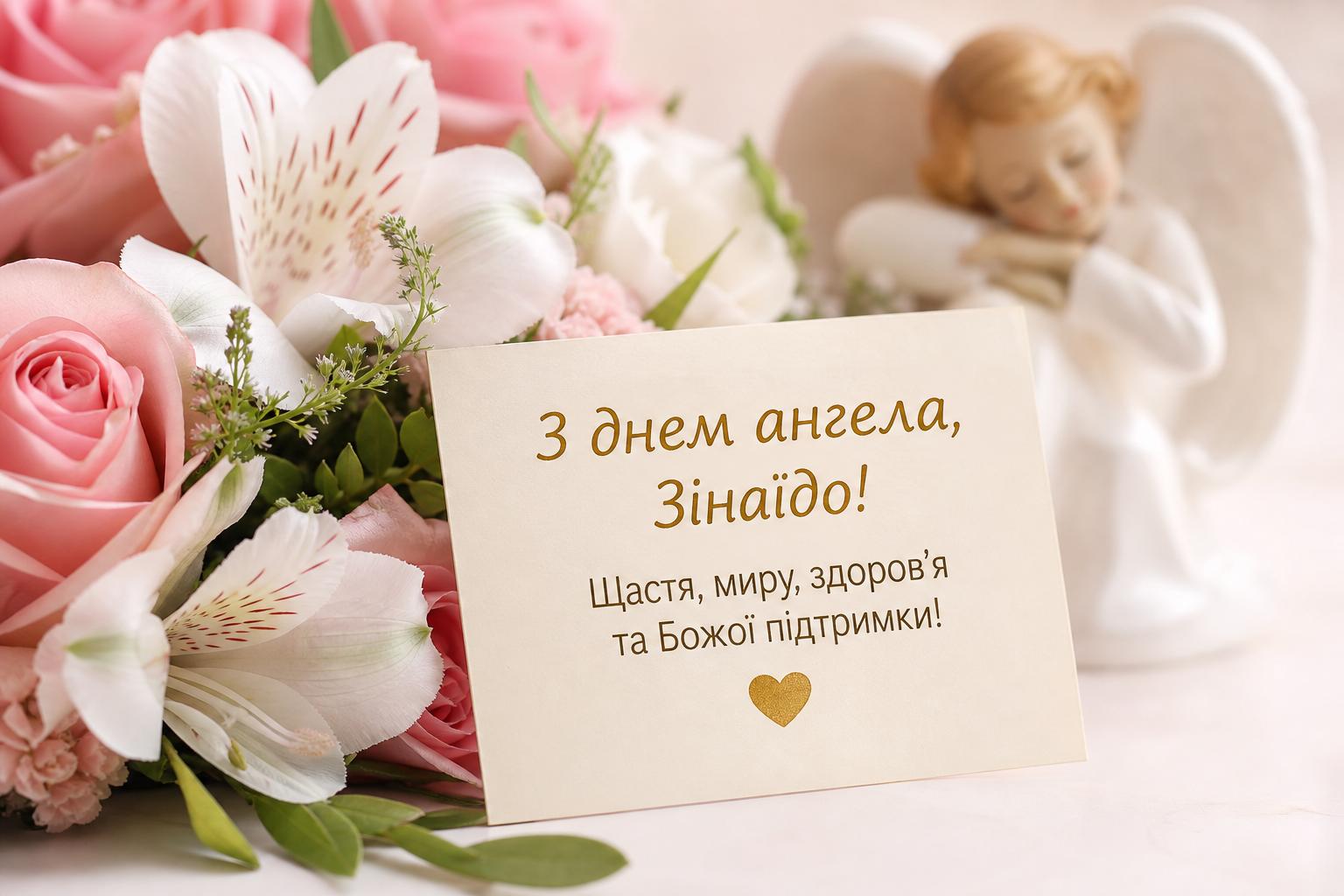 СМС привітання з днем ангела Зінаїди у прозі, українською мовою. Короткі побажання для СМС з днем ангела Зінаїди СМС привітання з днем ангела Зінаїди у прозі, українською мовою. Короткі побажання для СМС з днем ангела Зінаїди фото