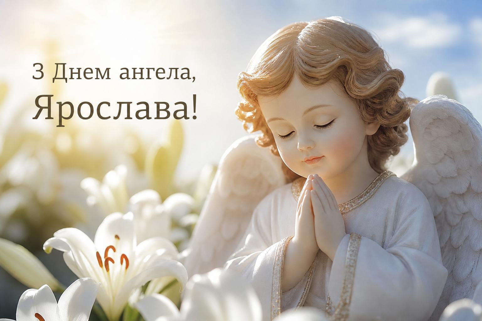 Щирі привітання з днем ангела Ярослава
