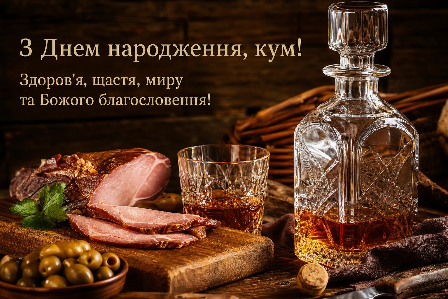 Привітання з днем народження куму своїми словами, до сліз. Привітання у прозі для кума Привітання з днем народження куму своїми словами, до сліз. Привітання у прозі для кума фото