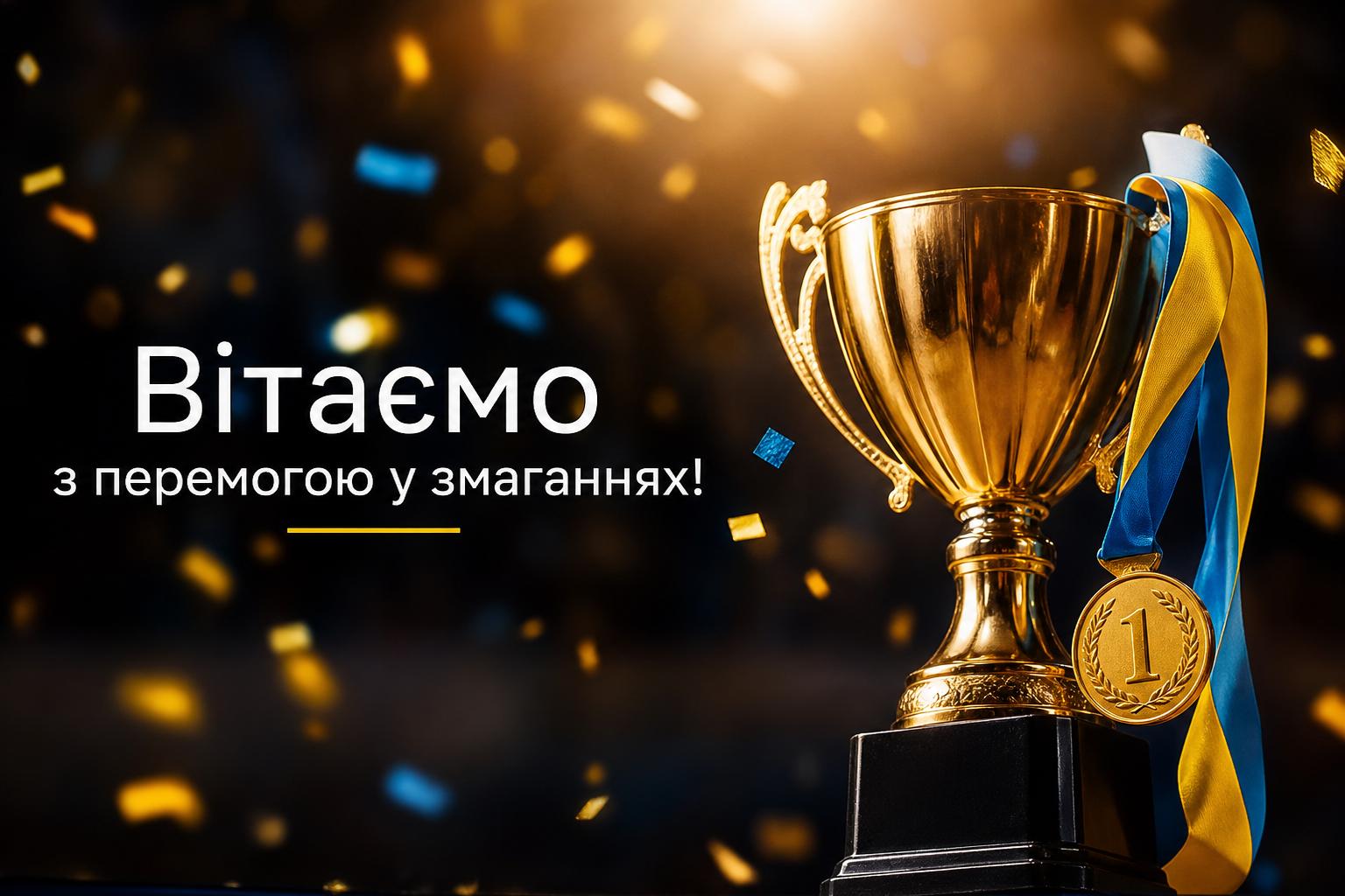 Найкращі привітання з перемогою у змаганнях українською
