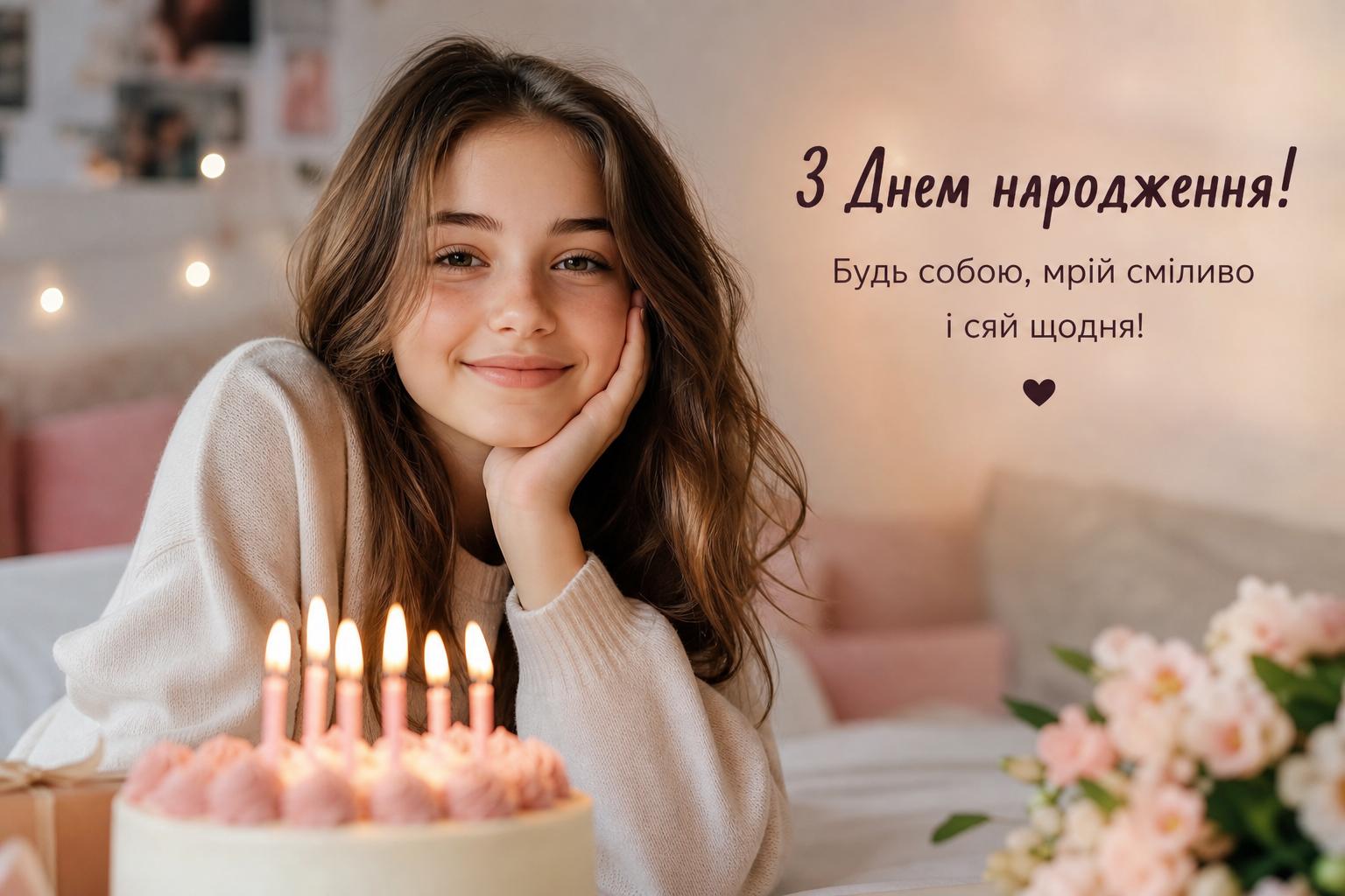 Щирі привітання з днем народження дівчинці підлітку у прозі, українською мовою. Привітання з днем народження дівчинці-підлітку: сучасні та щирі побажання Щирі привітання з днем народження дівчинці підлітку у прозі, українською мовою. Привітання з днем народження дівчинці-підлітку: сучасні та щирі побажання фото