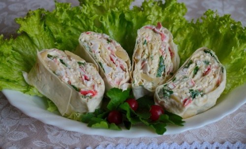 Лаваш з начинкою – 4 найсмачніших рецепта