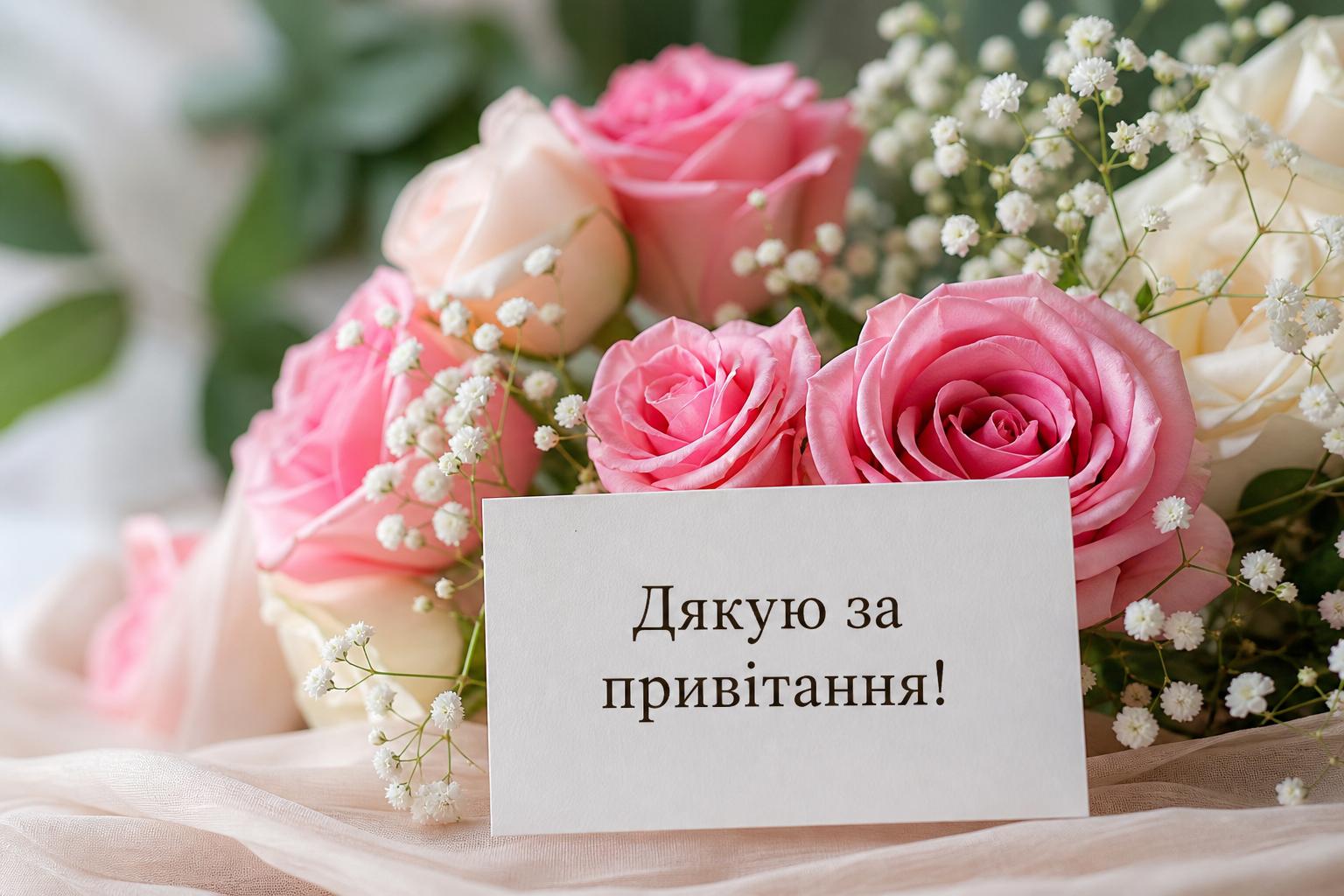 Короткі слова дякую за привітання з днем народження українською