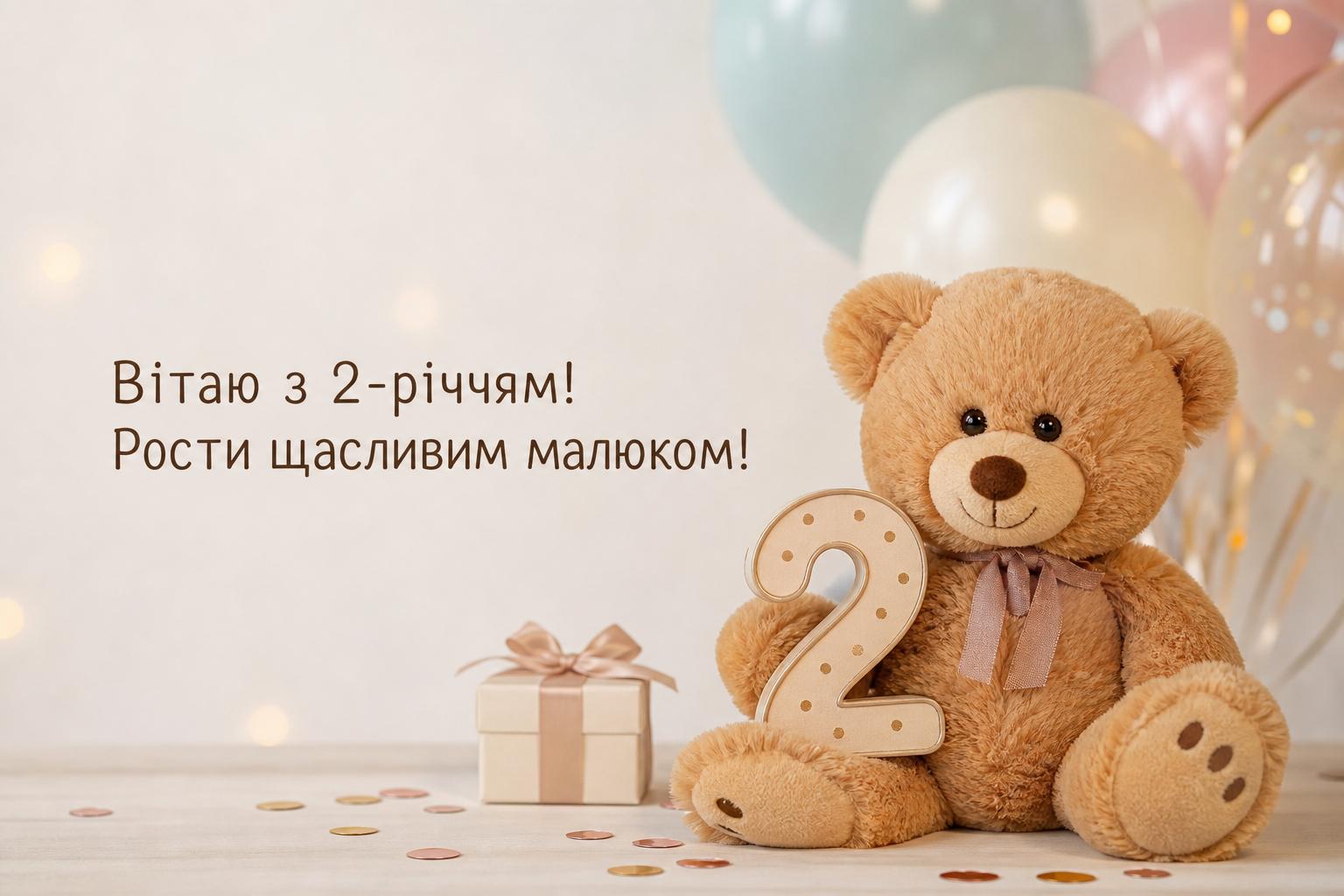Гарні привітання з днем народження на 2 роки простими словами. Короткі побажання на 2 рочки для СМС Гарні привітання з днем народження на 2 роки простими словами. Короткі побажання на 2 рочки для СМС фото