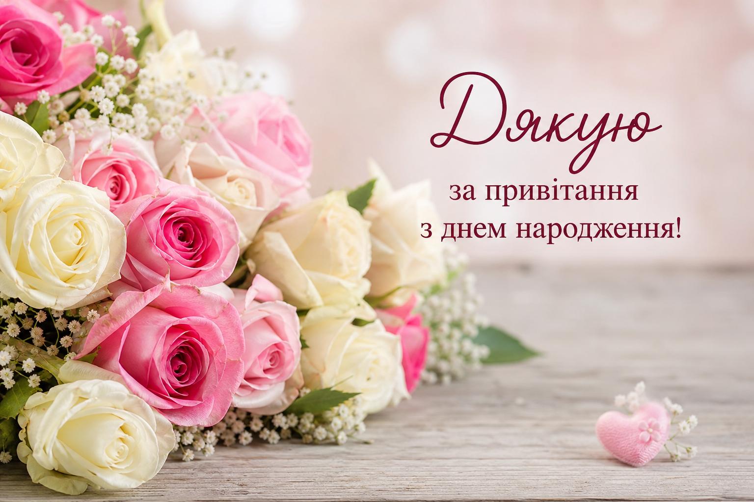 Короткі слова дякую за привітання з днем народження українською. Слова подяки за привітання з днем народження у віршах Короткі слова дякую за привітання з днем народження українською. Слова подяки за привітання з днем народження у віршах фото