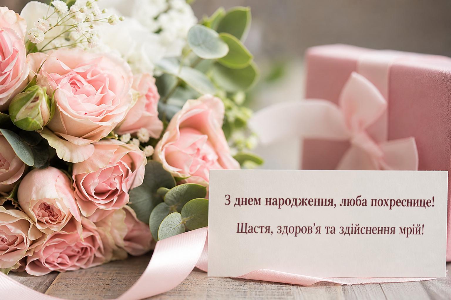 Щирі привітання з днем народження похресниці своїми словами, у прозі
