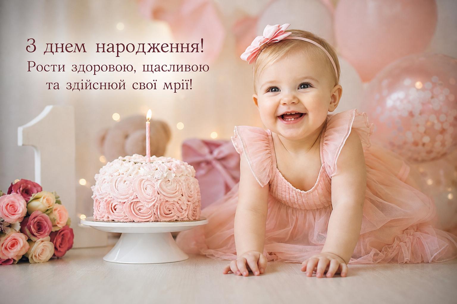 Оригінальні привітання з 1 рочком хлопчику, дівчинці своїми словами, у прозі