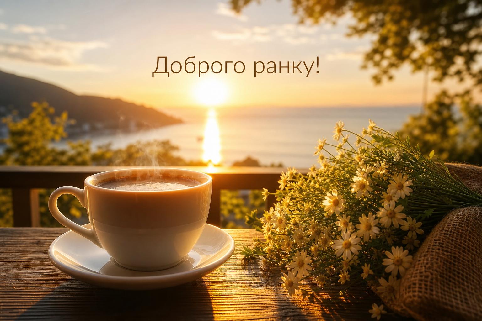 Найкращі побажання з добрим ранком українською
