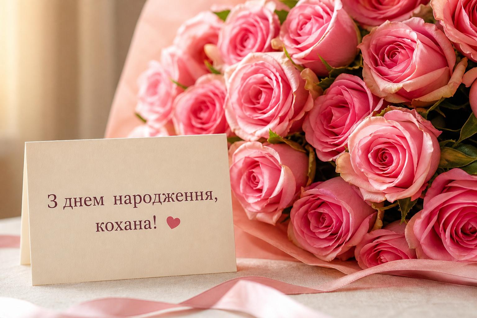Щирі привітання з днем народження коханій простими словами