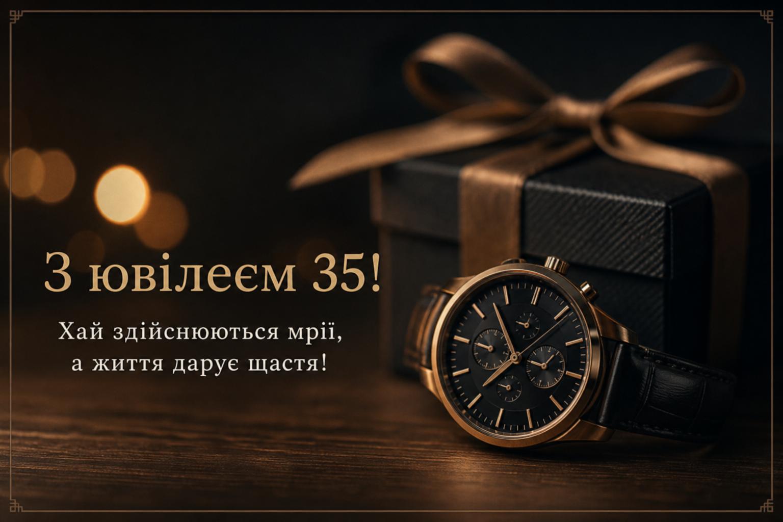 СМС привітання на Ювілей 35 років чоловіку у прозі, до сліз