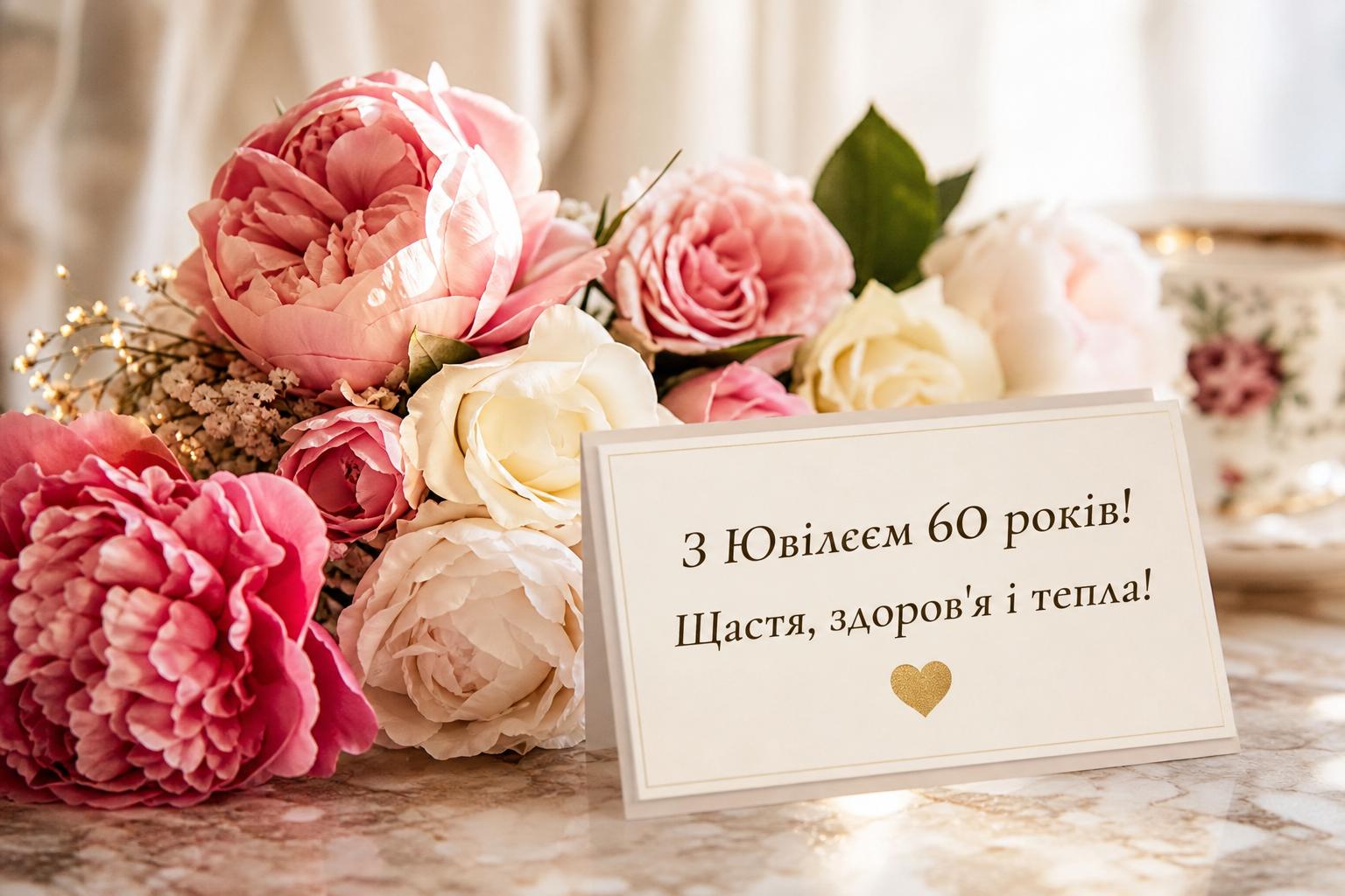 Привітання на Ювілей 60 років жінці у прозі, до сліз. Короткі побажання для СМС Привітання на Ювілей 60 років жінці у прозі, до сліз. Короткі побажання для СМС фото