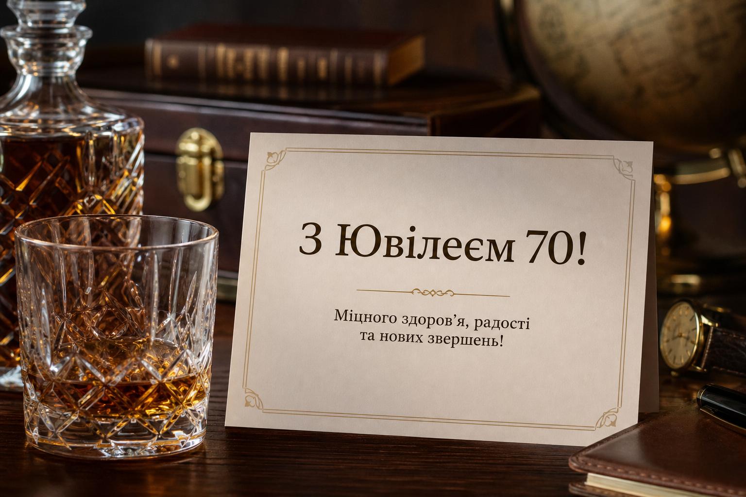 Оригінальні привітання на Ювілей 70 років чоловіку у прозі