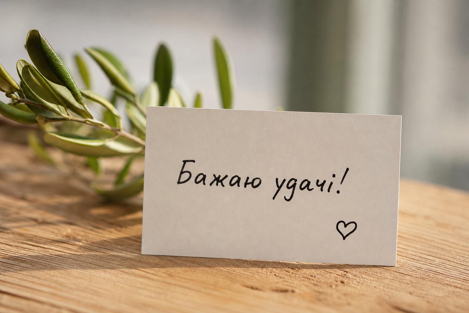 СМС побажання удачі простими словами