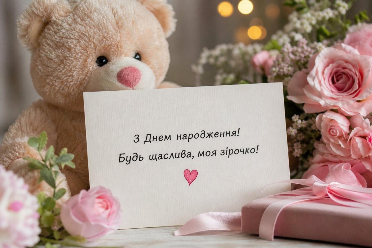 СМС привітання з днем народження дівчинці підлітку до сліз